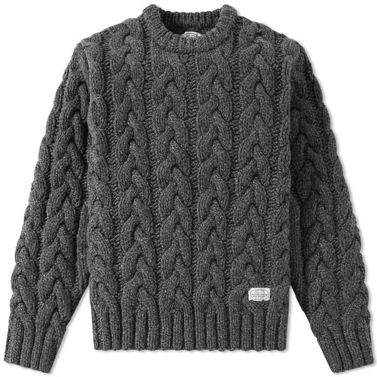 Cable knit sweater mens pattern