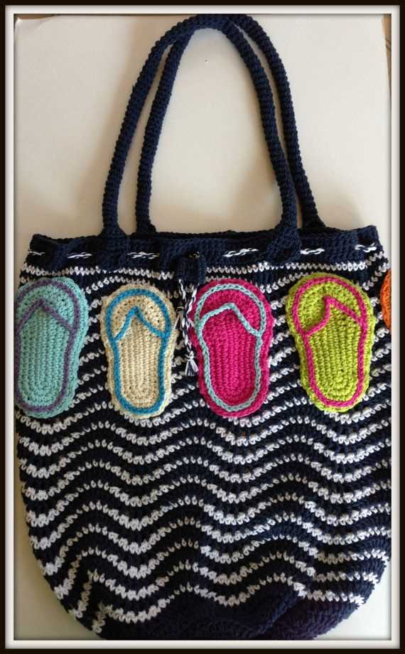 Knitted beach bag pattern