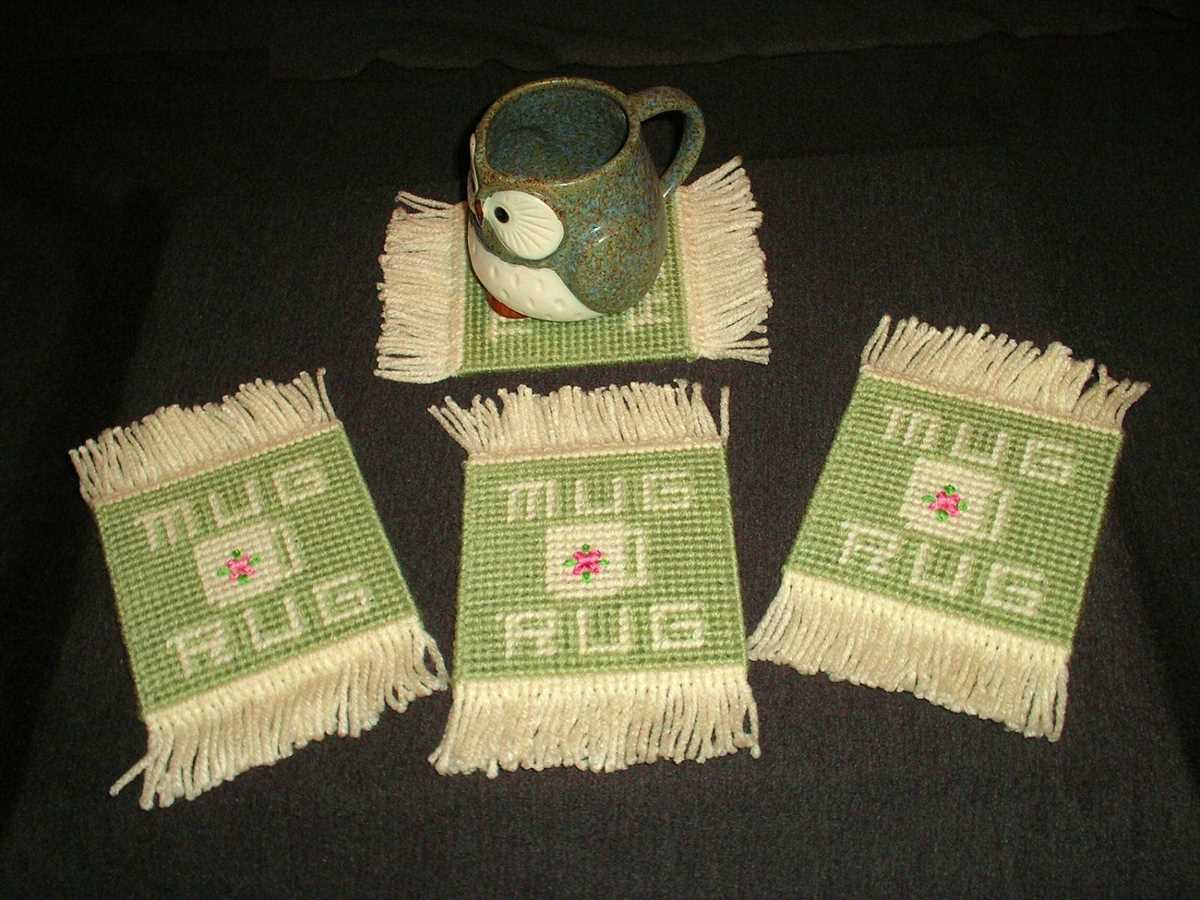 Knitted mug rug patterns