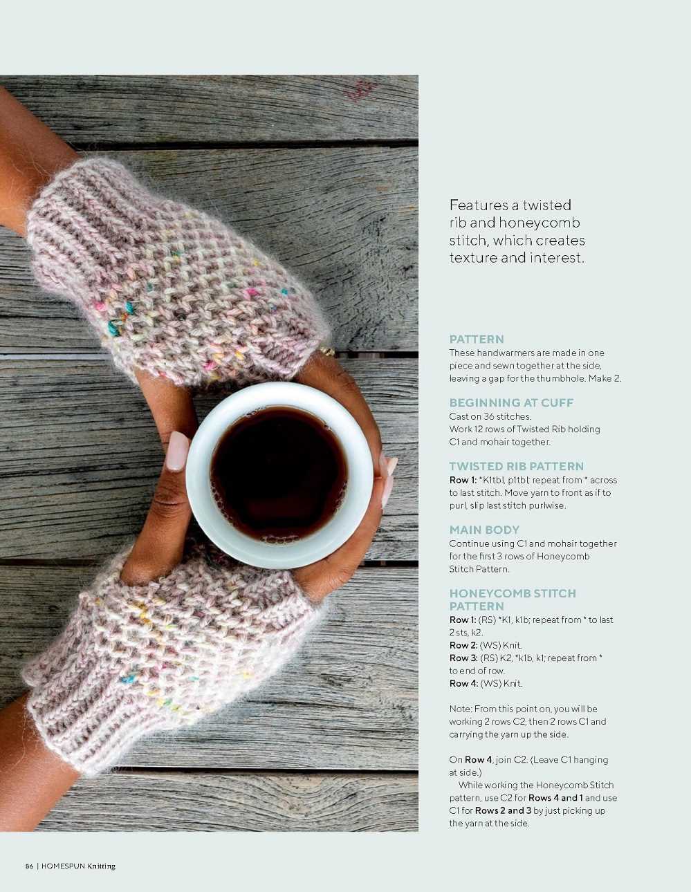 Homespun hat pattern knit