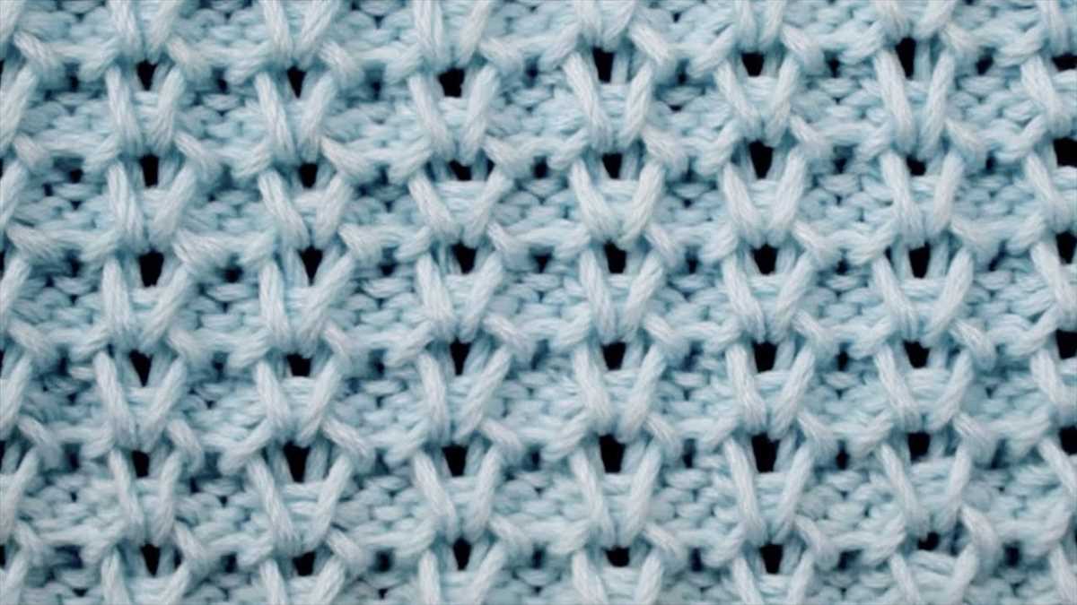 Honeycomb knit pattern