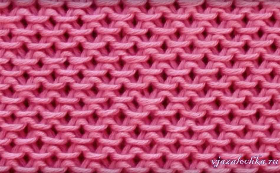Honeycomb lace knitting pattern