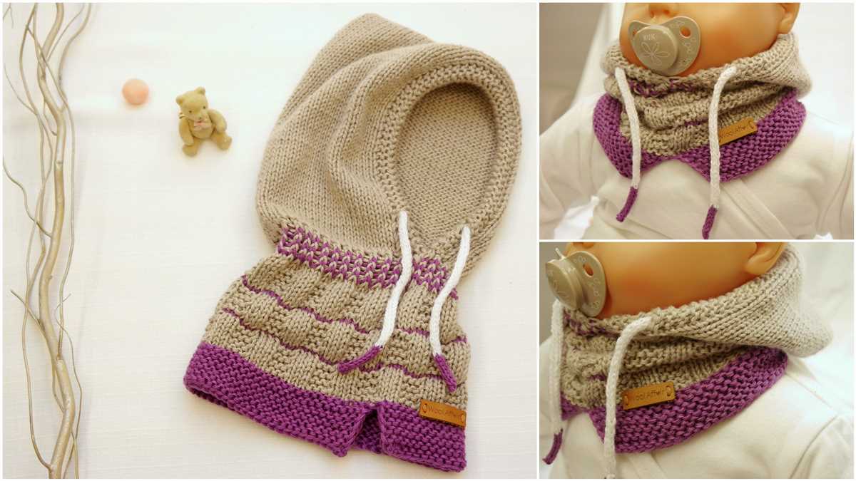 Hooded scarf knitting pattern easy