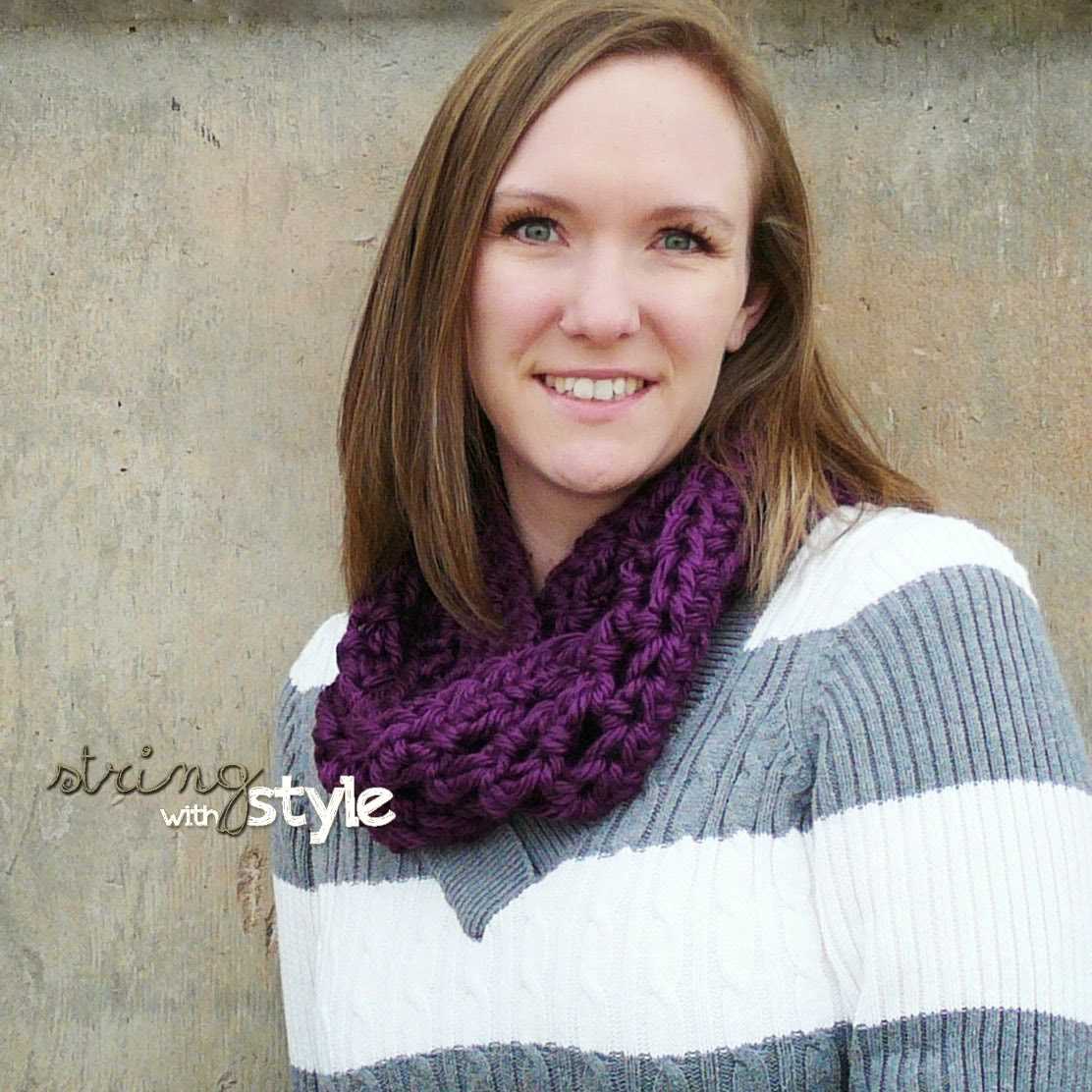 Hooded scarf knitting pattern easy