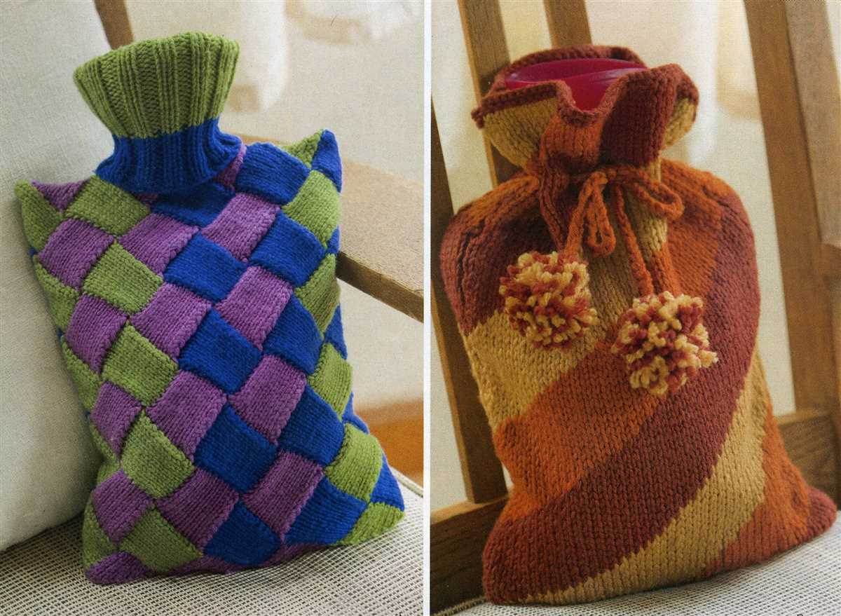 Hot water bottle cover knitting pattern free