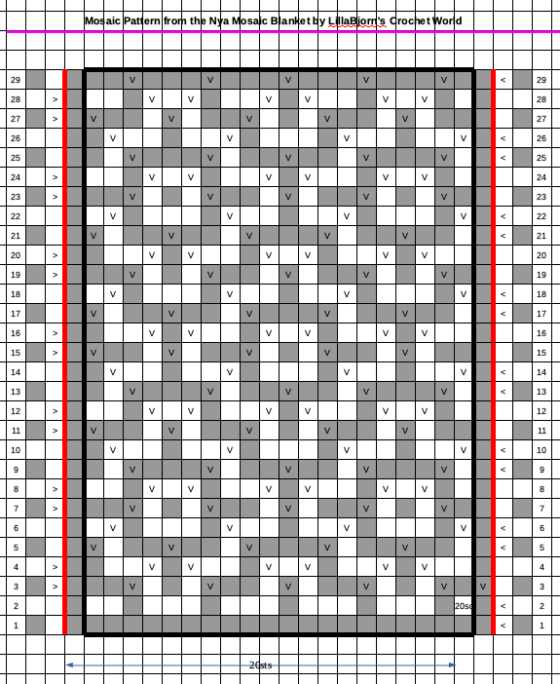 How to design mosaic knitting patterns