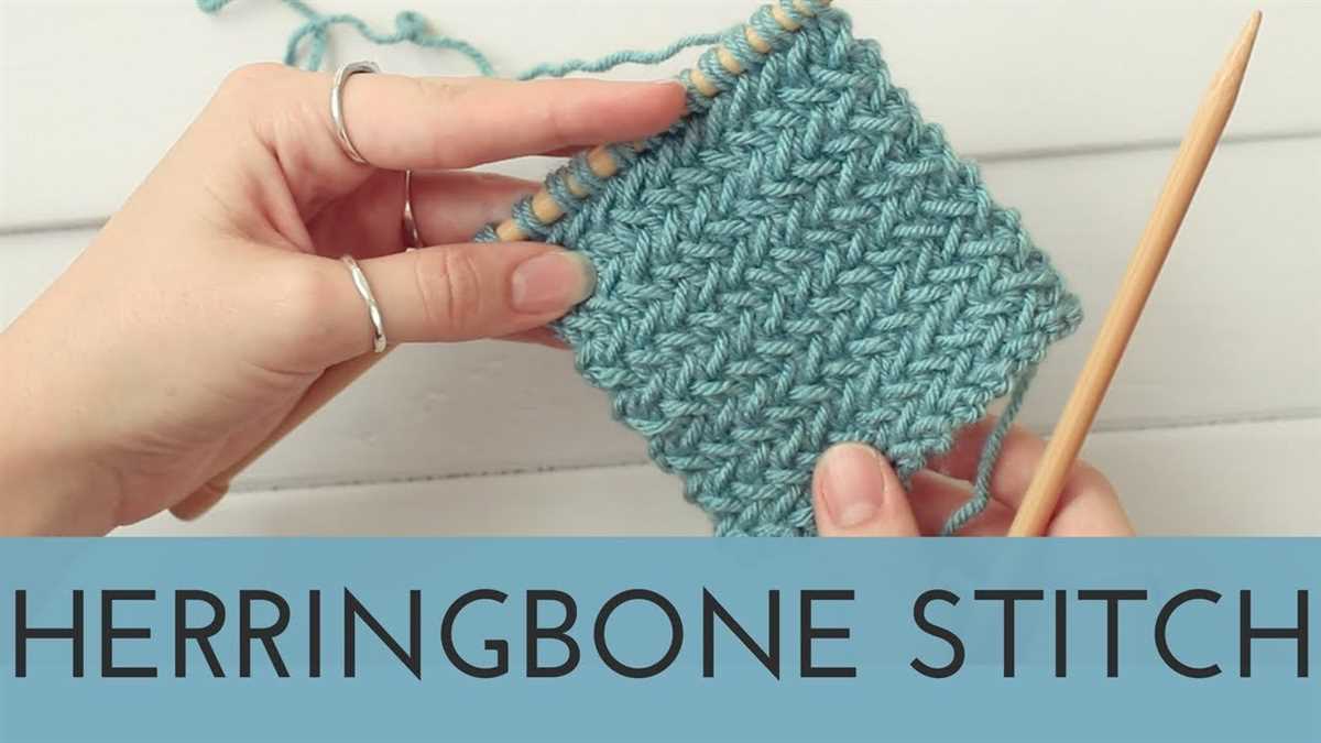 How to knit a herringbone pattern