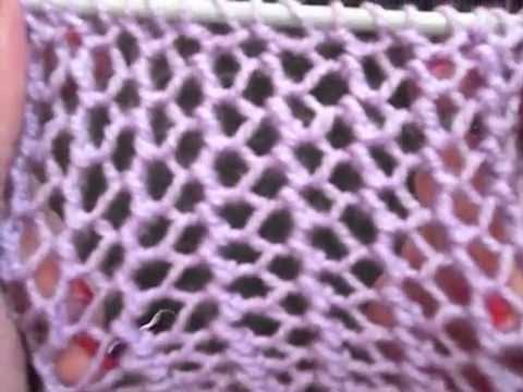 How to knit a hole in a pattern