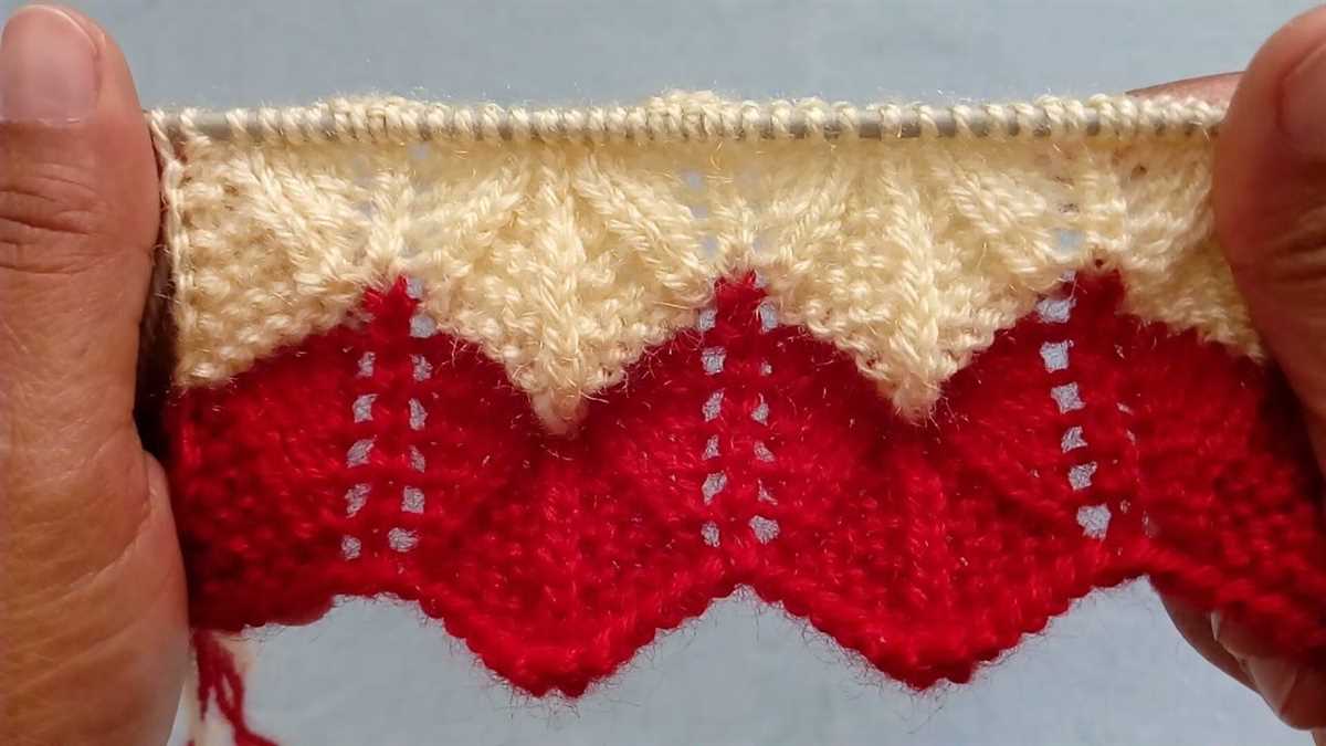 How to knit a zig zag pattern
