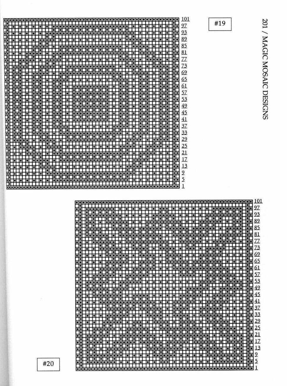 How to design mosaic knitting patterns