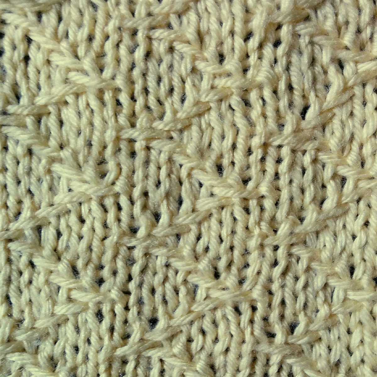 How to knit zig zag pattern