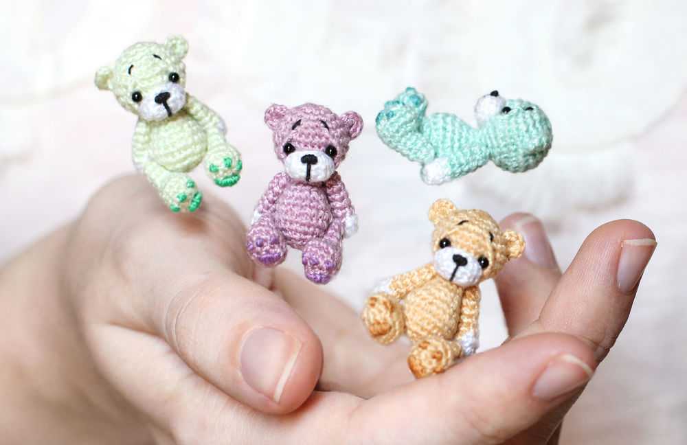 Miniature knitted teddy bear patterns free
