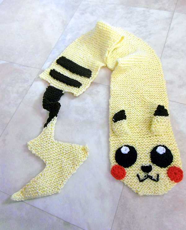 Pikachu knit hat pattern