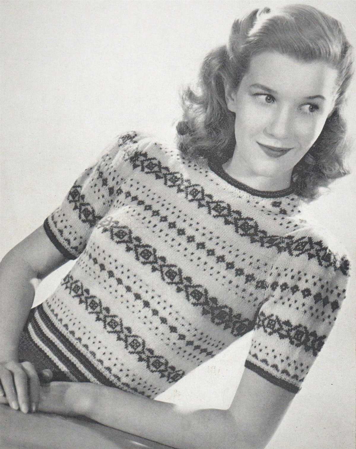 Vintage knitting pattern archive