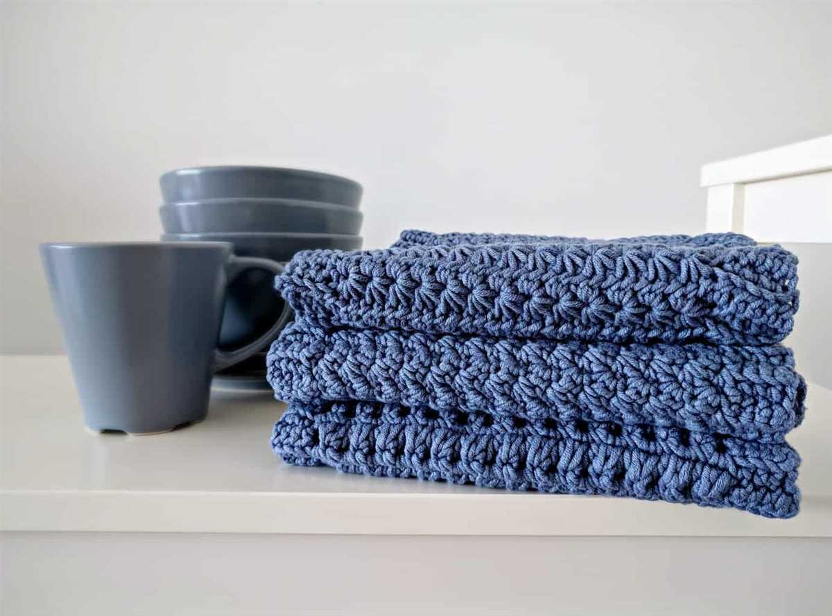 Knitted dish rags free pattern