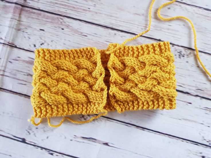 Cable knit headband free pattern