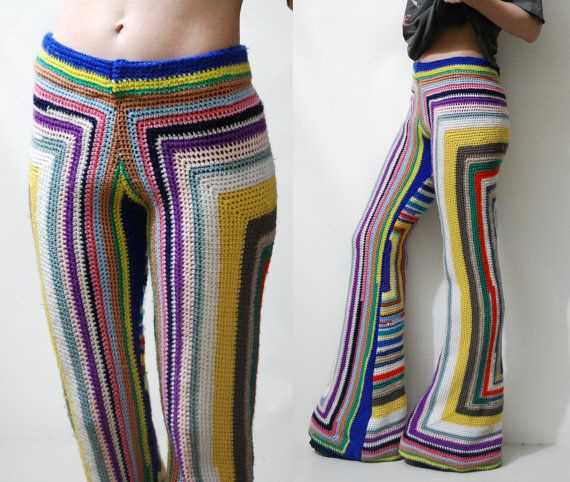 Knitted pants pattern for adults