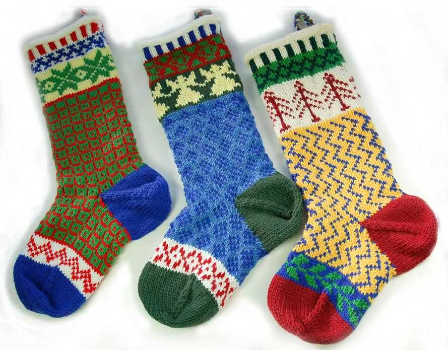 Christmas stocking knit patterns