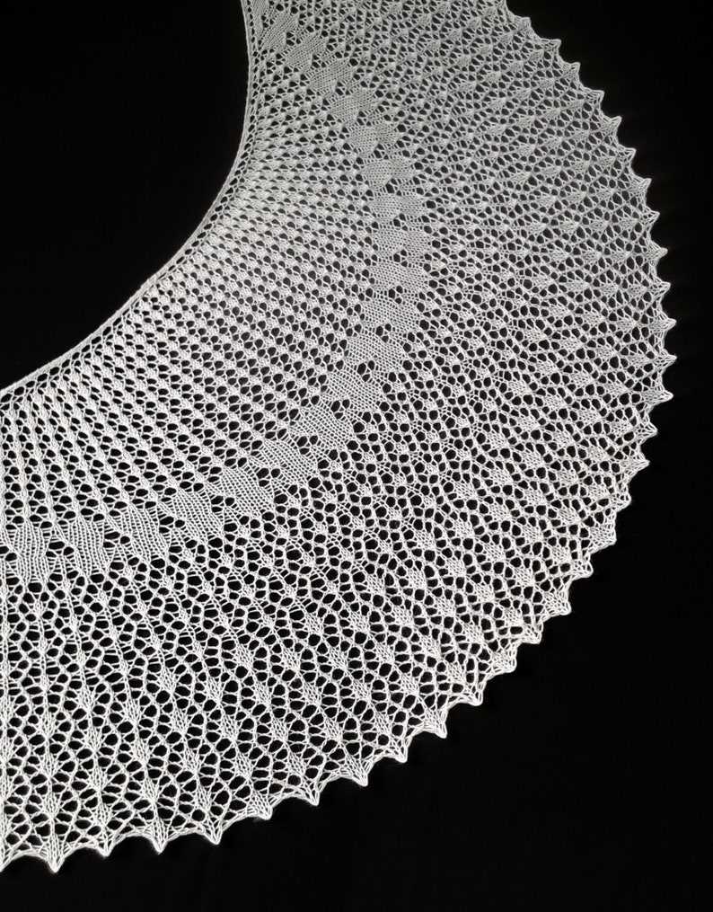 Alpaca shawl knitting pattern