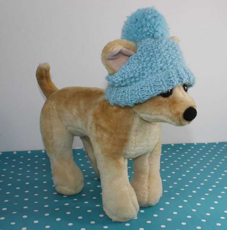 Knitted dog pattern