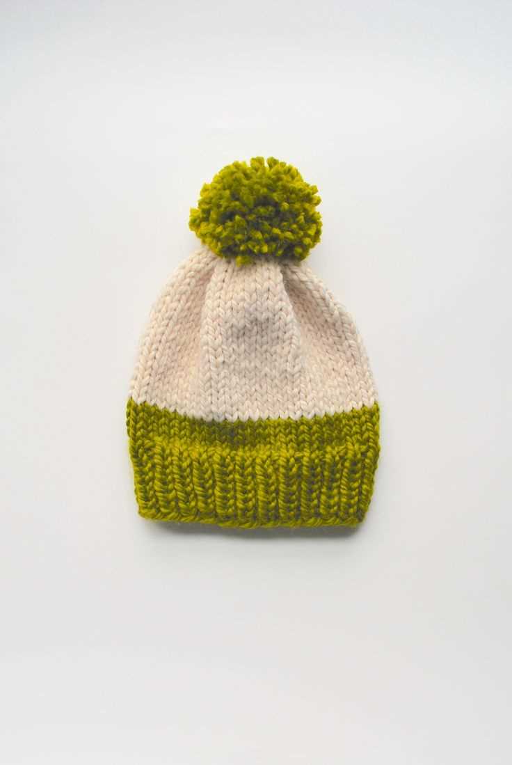 Hat with pom pom knitting pattern