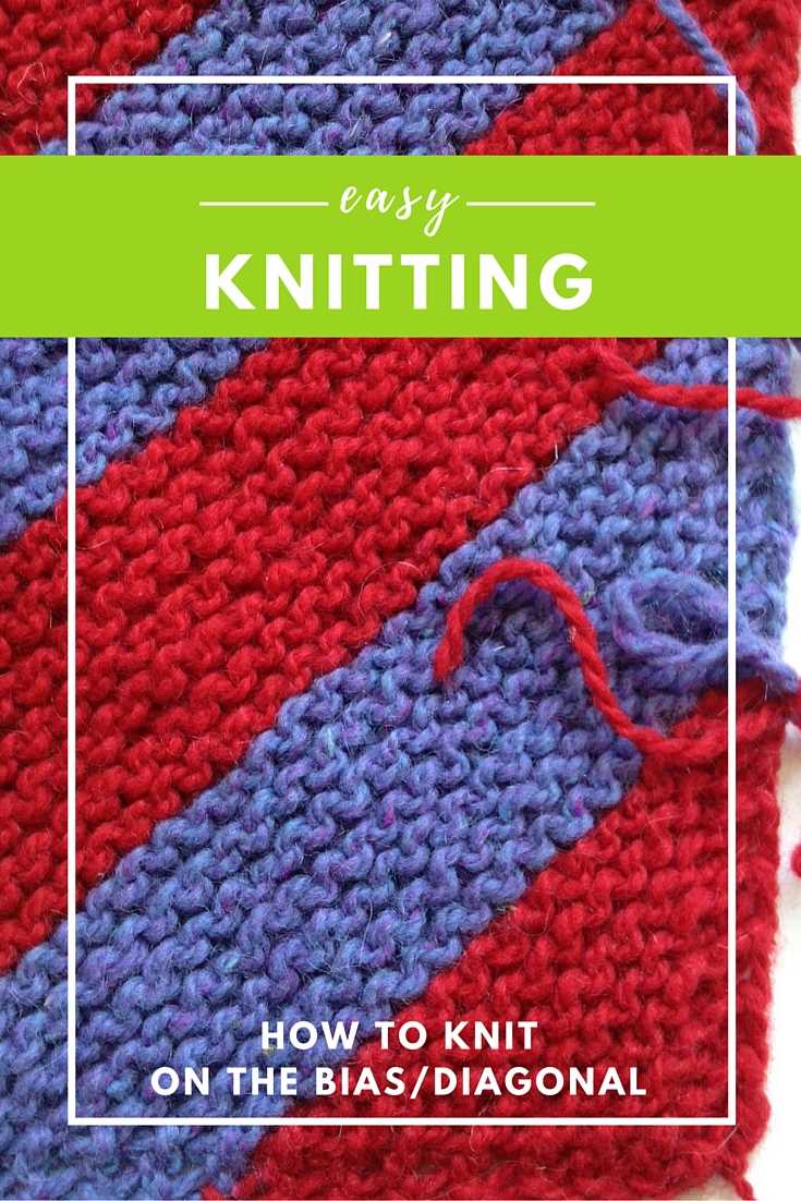 Diagonal knit hat pattern