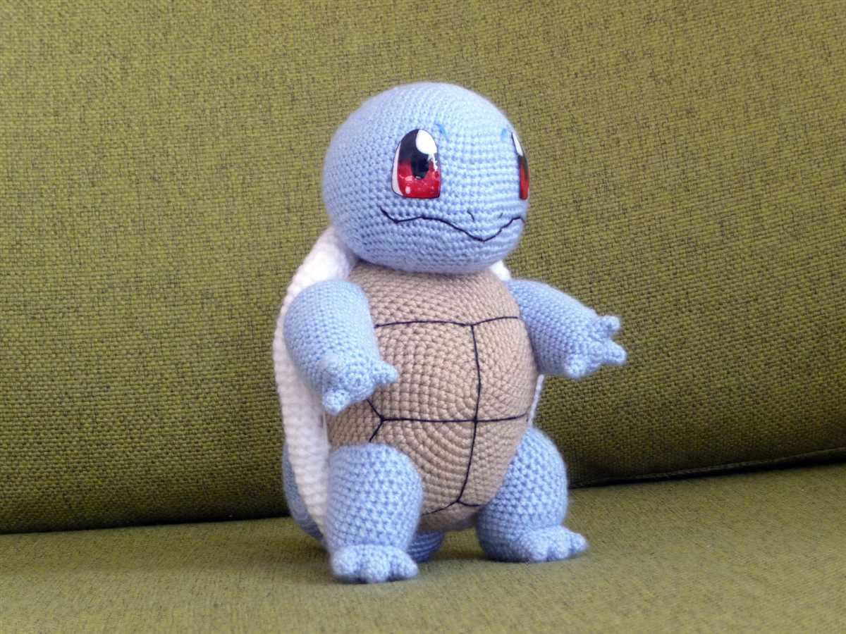 Squirtle knitting pattern