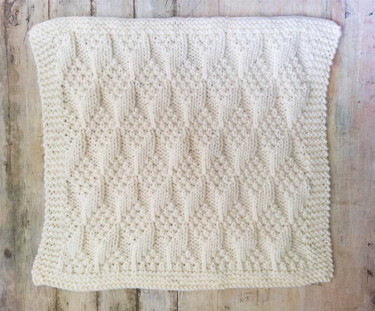 Big blanket knitting pattern