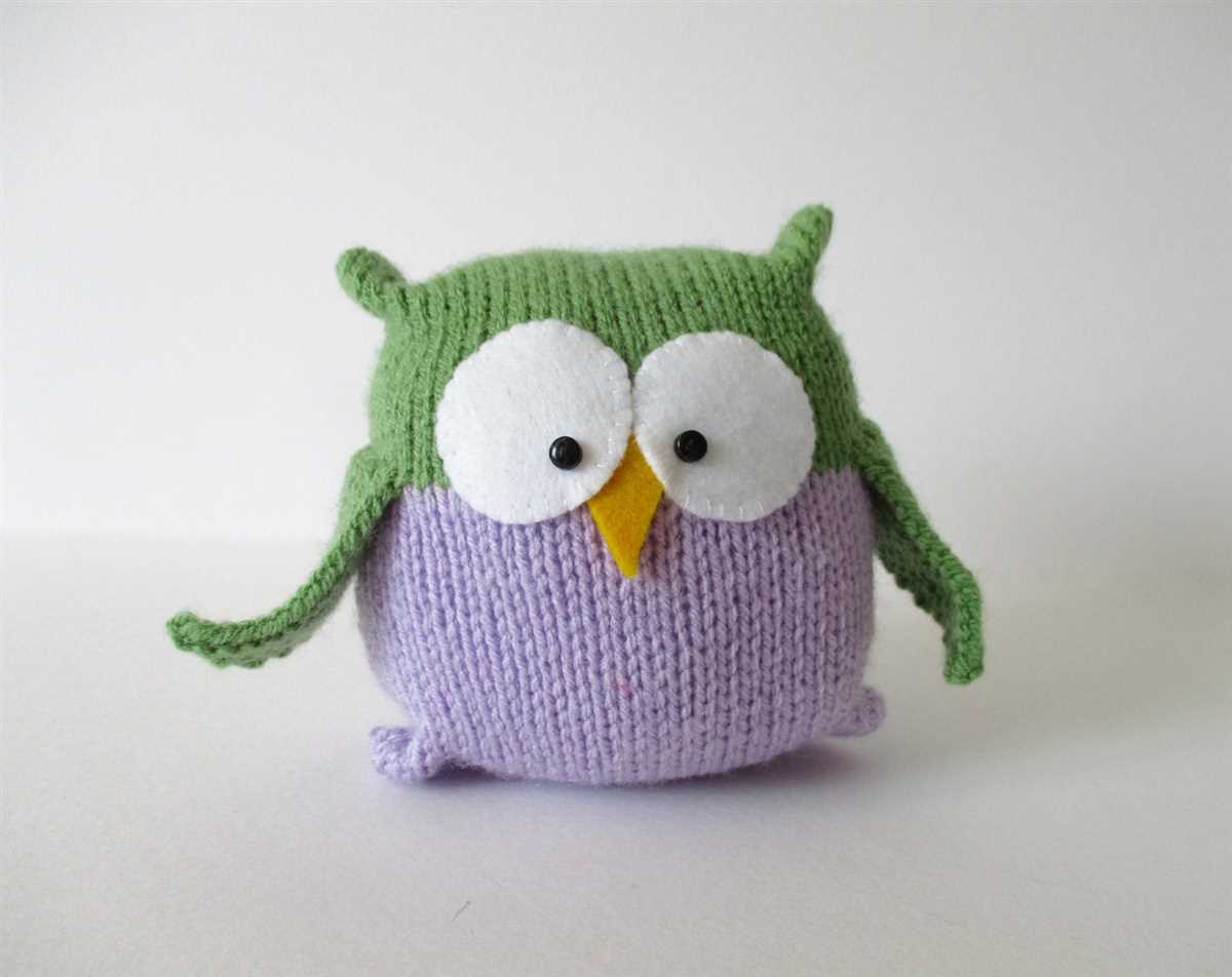 Easy knitted owl pattern