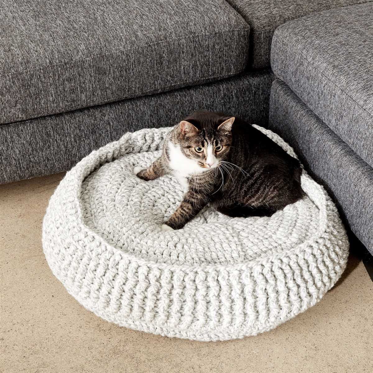 Dog bed knitting pattern