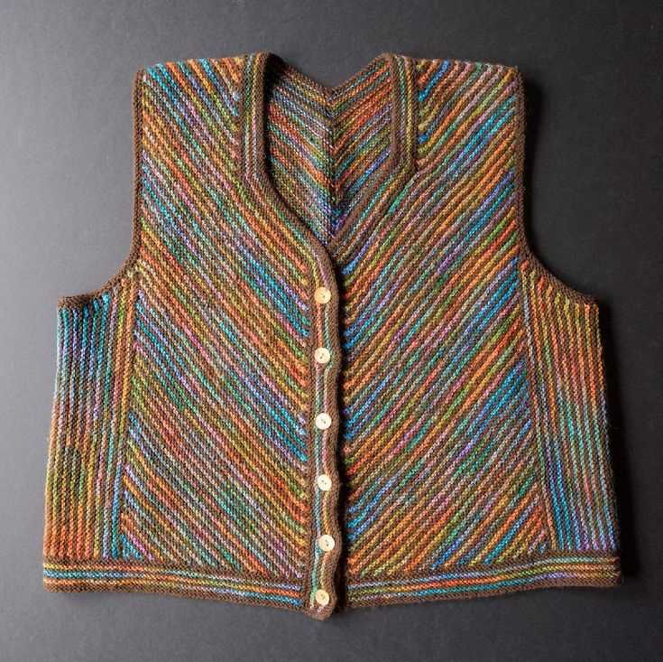 Long knitted vest pattern