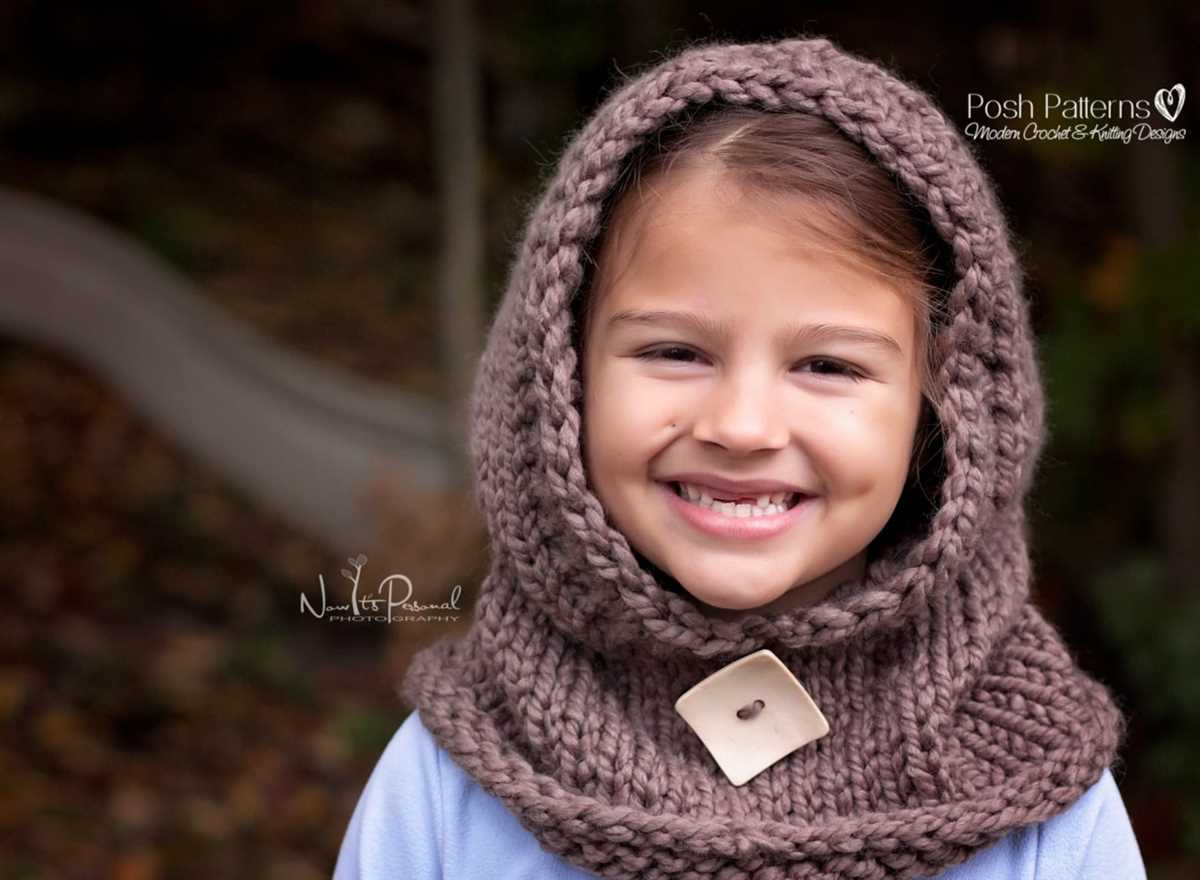Children's cowl knitting pattern