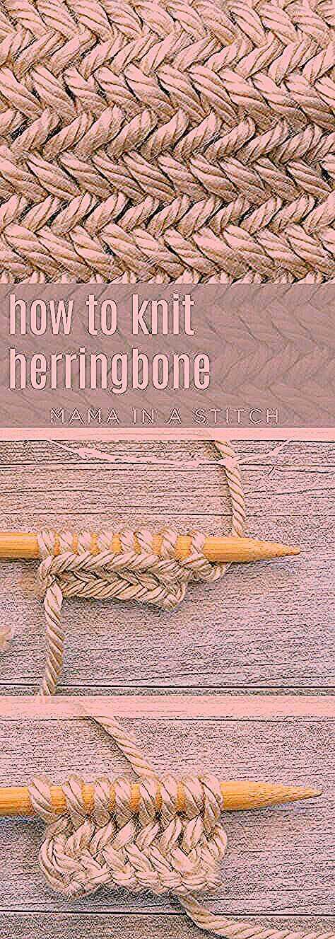 Herringbone knit pattern free