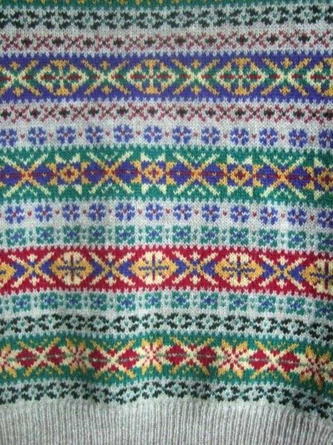 Fair isle tank top knitting pattern