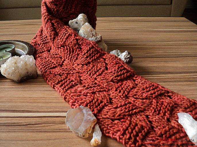 Knit pattern for neck warmer