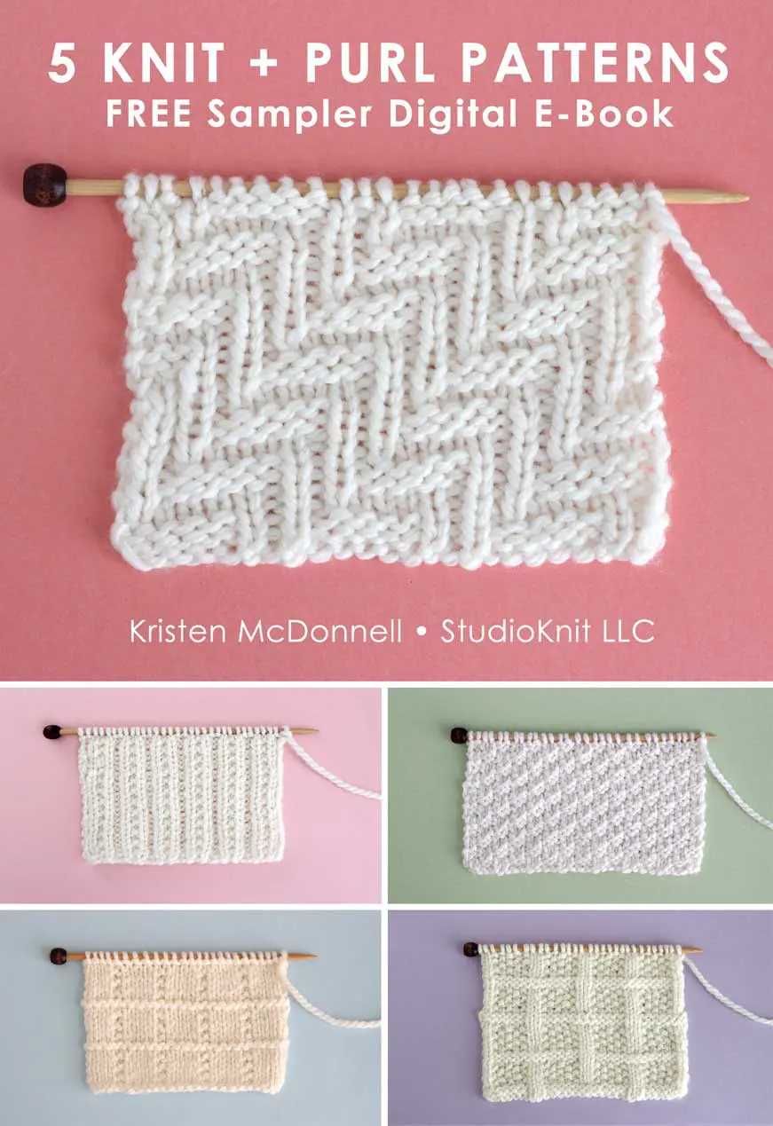 Rib pattern in knitting