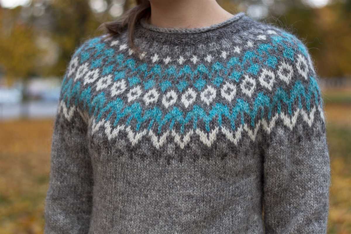 Icelandic knit sweater pattern