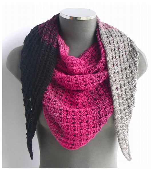 Small triangle scarf knitting pattern