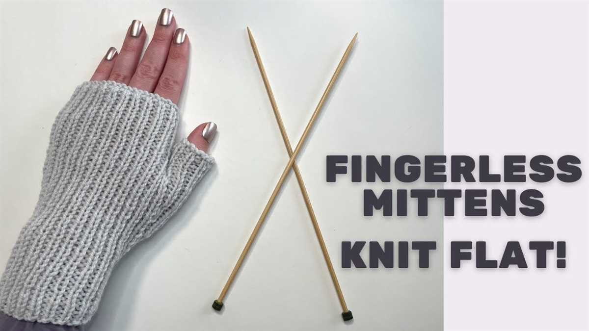 Knit fingerless gloves pattern straight needles