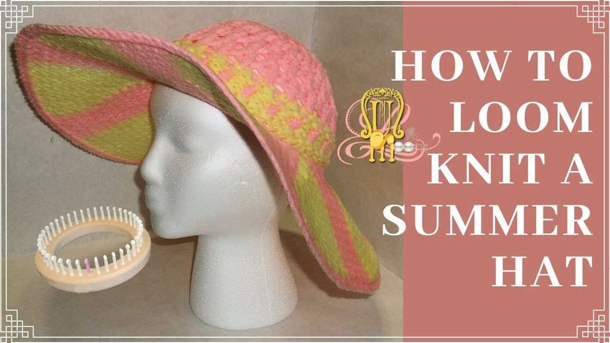 Floppy brim hat knitting pattern