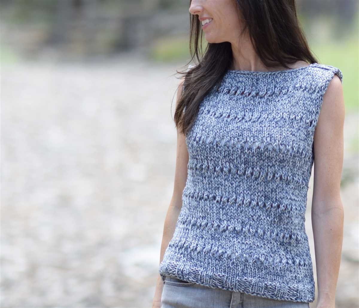 Free knitting pattern for sleeveless jumper