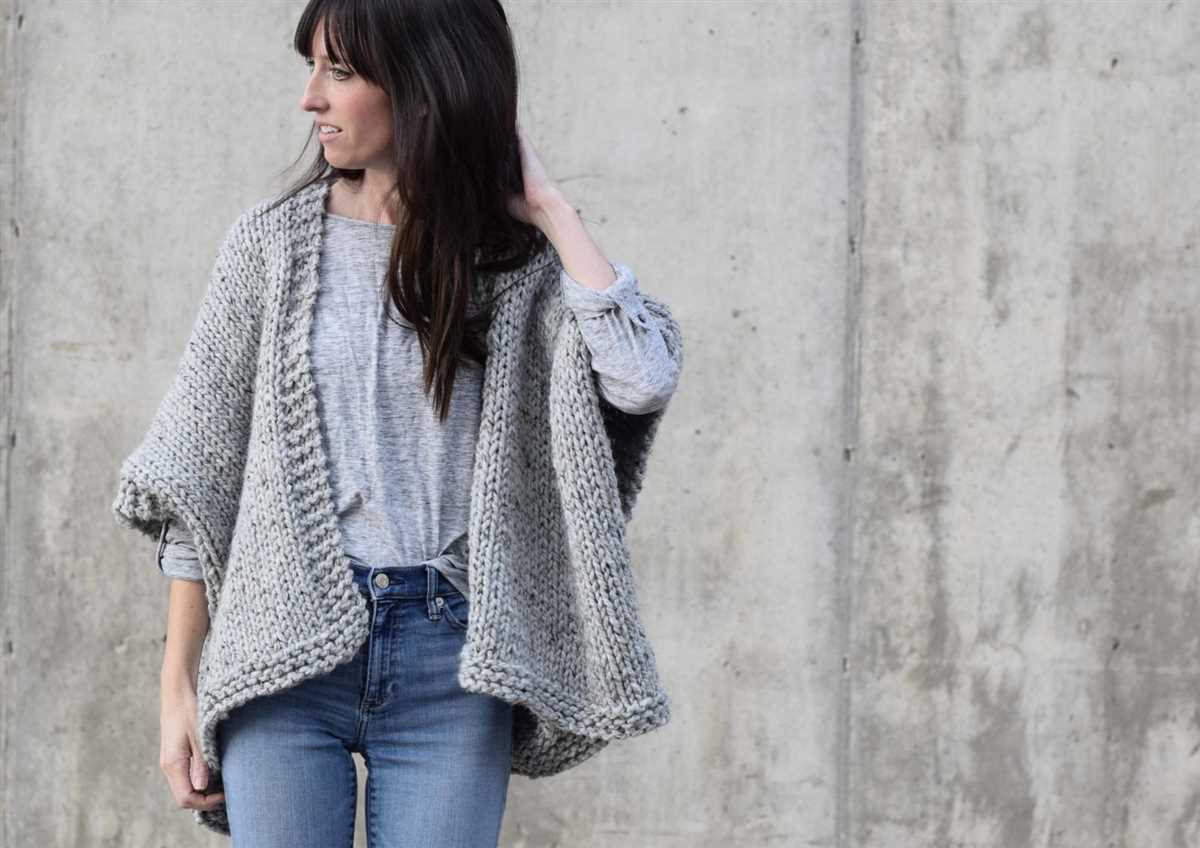 Knit kimono pattern