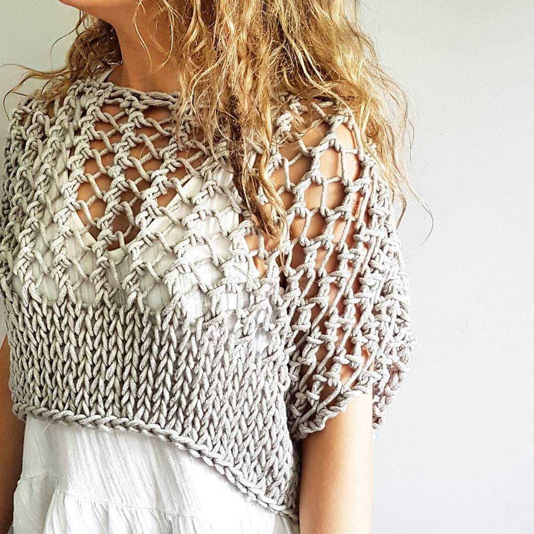 Chunky tank top knitting pattern