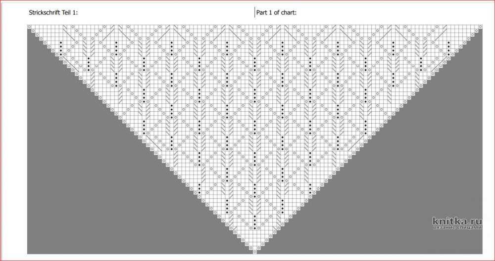 Crossover shawl knitting pattern