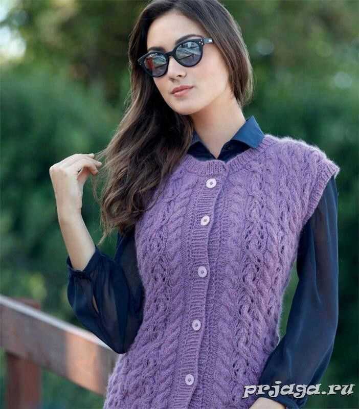 Free knitting patterns for women's vests