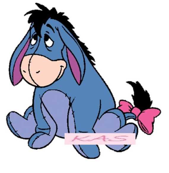 Knitted eeyore pattern