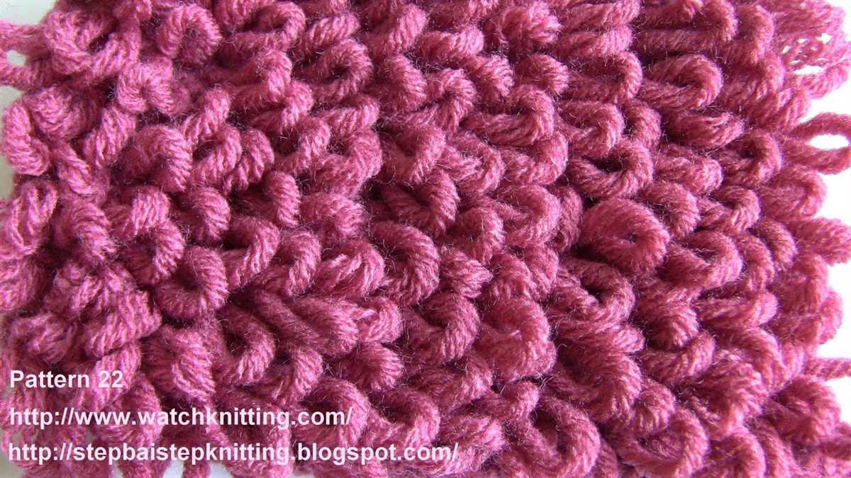 In the loop free knitting patterns