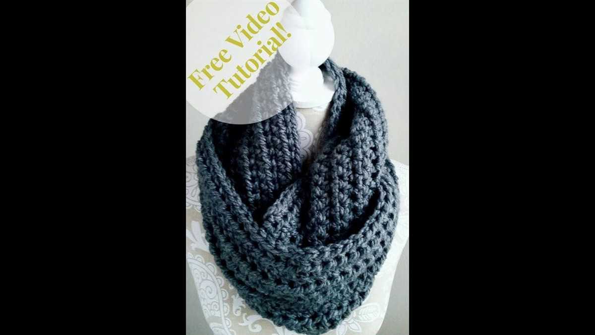 Infinity scarf knitting pattern for beginners