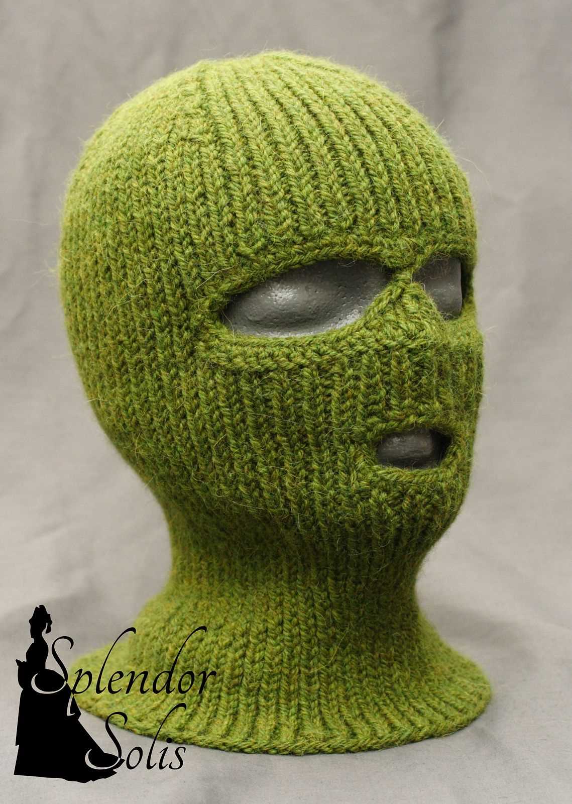 Loom knit balaclava pattern