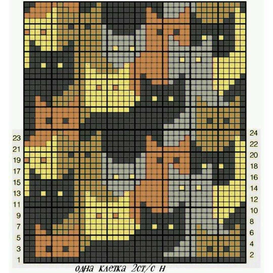 Intarsia knit pattern